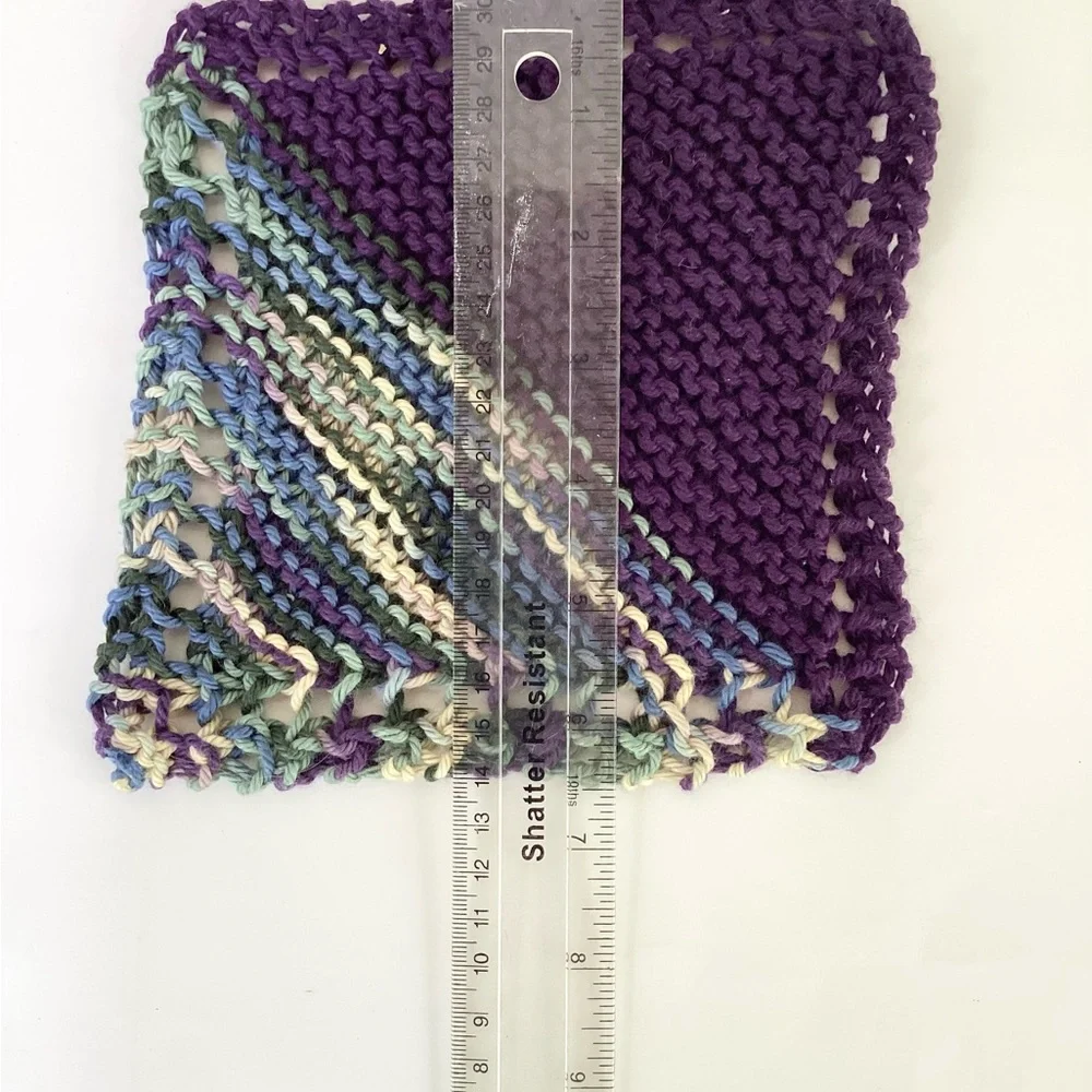 Baby Washcloths Hand Crafted Cotton Pink Purple Shower Gift Bath Essentials